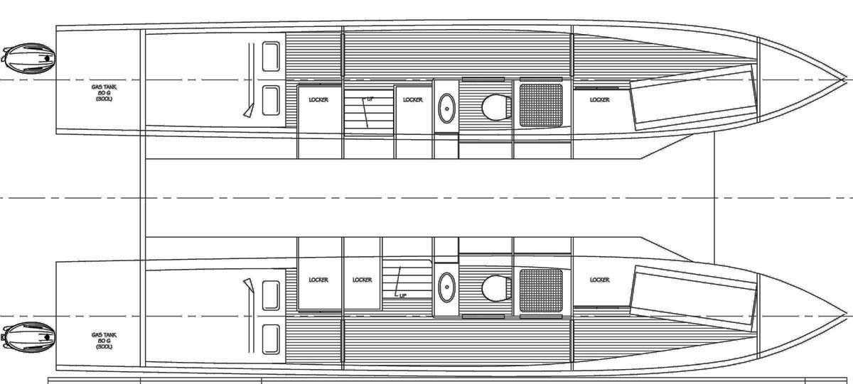 steel catamaran plans